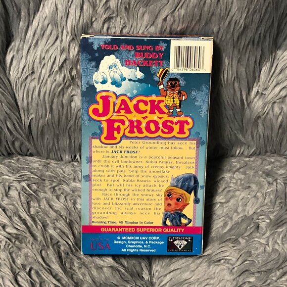Jack Frost VHS Tape 1991 Buddy Hackett Puppet Animation - Picture 2 of 5